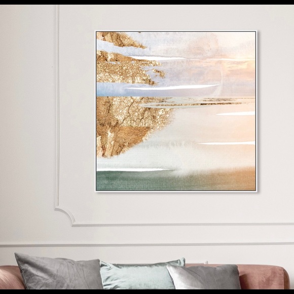 Golden Eyes Abstract Wall Art (24 x 24)